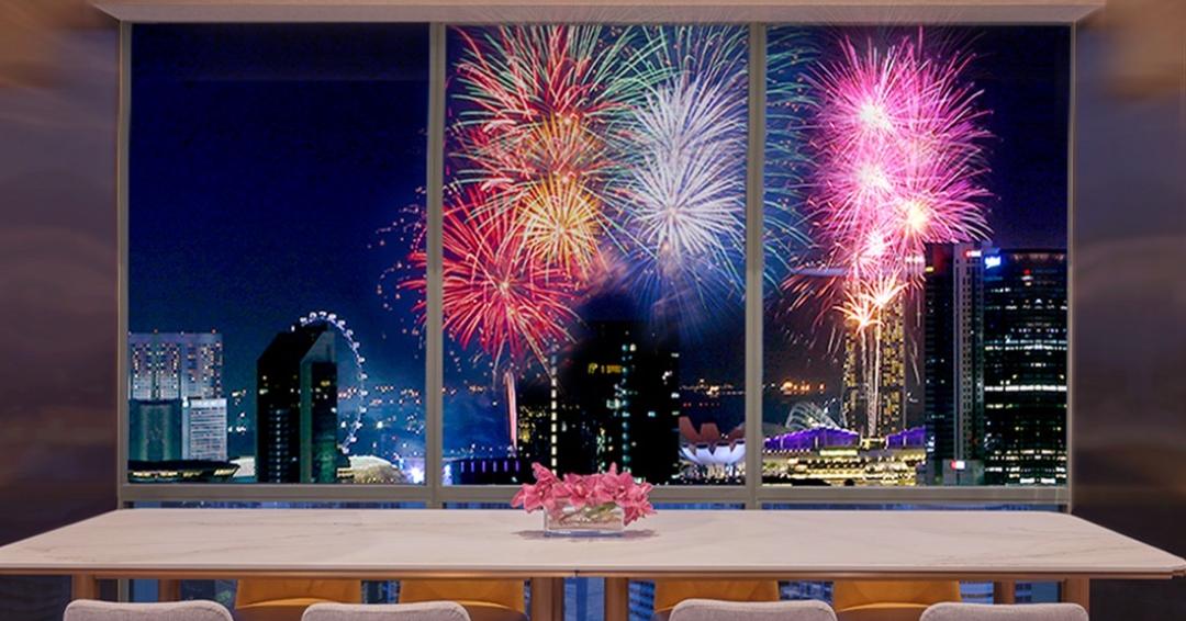 club lounge fireworks