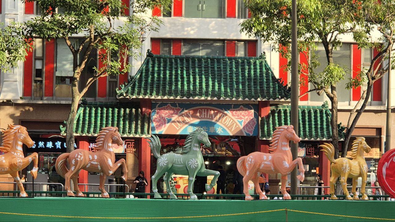 Chinatown street decor