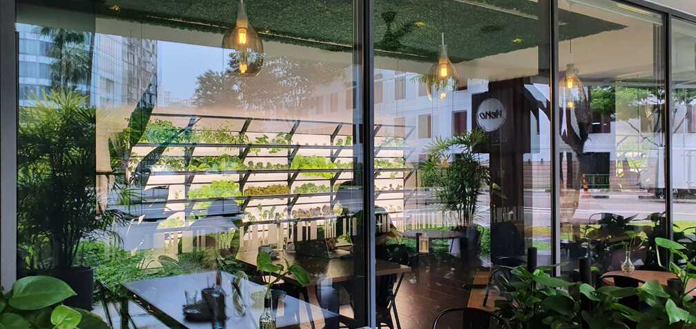 MEMO Cafe Green Feature Wall  STM